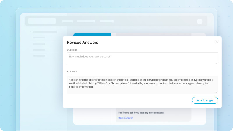 Perfect your AI replies